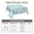 thumbnail image 7 of Wukai Rabbit And Dragonfly Waterproof Tablecloth for Kitchen Dining, Fits Square Tables for 2-4 Seats -60"x60", 7 of 7