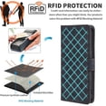 thumbnail image 5 of For Realme 14 Pro 5G Case Wallet RFID Blocking PU Leather Cover Viewing Stand - Green, 5 of 5