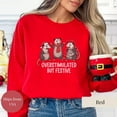 thumbnail image 5 of Overstimulated But Festive Possum Christmas Sweatshirt, Funny Christmas Shirt, Possum Christmas Sweatshirt, 5 of 5