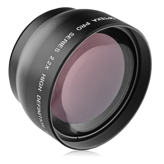 Opteka 52mm 2.2x High Definition AF Telephoto Lens for Canon, Fuji, Nikon, Panasonic and Sigma Threaded Lenses