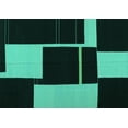thumbnail image 1 of Ahgly Company Machine Washable Indoor Rectangle Abstract Turquoise Blue Contemporary Area Rugs, 7' x 10', 1 of 4
