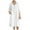#233-White, variant on AUNVITO Women's Casual Cotton-Linen Dress Long Sleeve Lapel Collar Button Front Solid Color Relaxed Fit