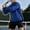 Blue, variant on Men's 1/4 Zip Long Sleeve Athletic Pullover Top Fitted Breathable Casual Sweatshirt Comfy Tee for Tennis Running Jogging Hiking Wear(White,XL)