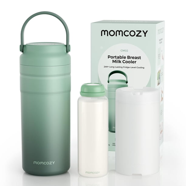 Enfriador de leche materna Momcozy CM02 portátil 24 h 12 oz a prueba de fugas