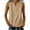 Khaki, variant on Fengghao Linen Tops for Women Dressy Tank Tops for Women Women's Linen Sleeveless V-Neck Henley Top Summer Solid Color Casual Lightweight Blouse For Beach Daily Wear Khaki S
