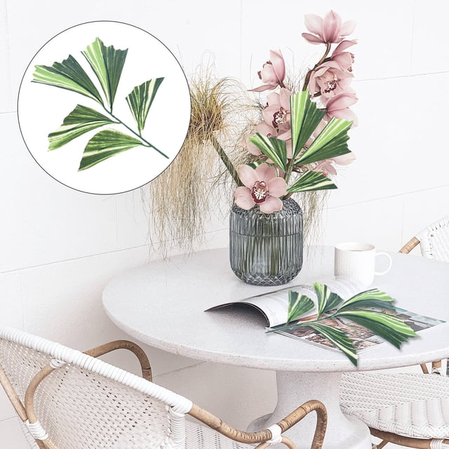 Hytrove 10Ud Ramas Artificiales De Hojas Palma Fishtail Decorativas Para Centro De