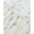 thumbnail image 5 of 6 Months Baby Girls Dress 12 Months Girls Sleeveless Dress Flower Print Off-the-shoulder Infant Girls Solid Color Summer Halter Dress White, 5 of 8