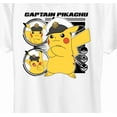 thumbnail image 3 of Pokémon - New Horizons - Captain Pikachu - Ladies Short Sleeve Graphic T-Shirt, 3 of 5