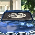 thumbnail image 4 of Yayeee Car Windshield Sun Shade Universal Fit Front Visor Protector, Beige Moon, 4 of 8