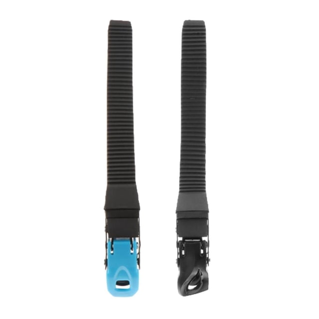 Juego de 2 correas de energía Cola para patines en línea correa de seguridad con hebilla apretada Azul negro