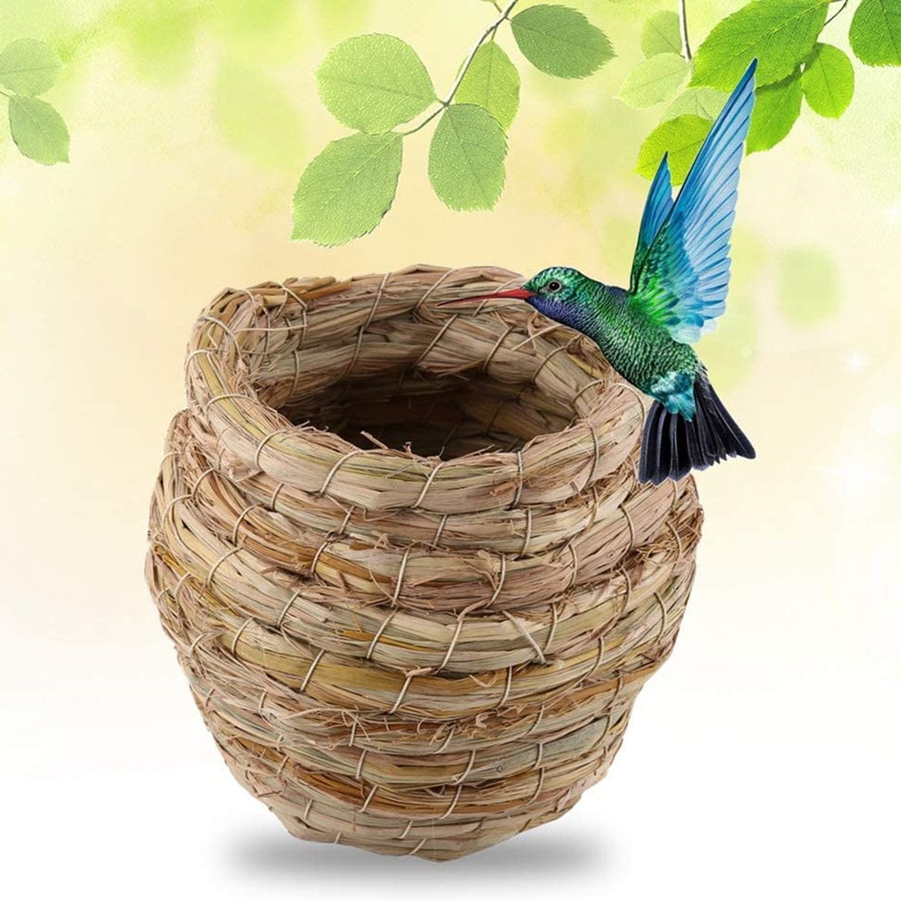 8 Type Handmade Bird Nest Hatching Breeding Cave for Parrot Canary Cockatiel 