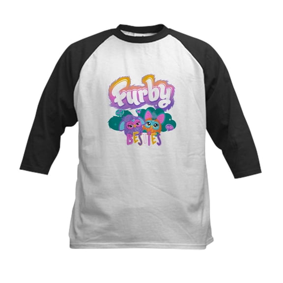CafePress - Furby Besties Kids Baseball T Shirt - Kids Cotton Baseball Jersey, 3/4 Sleeve Shirt