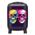 thumbnail image 4 of Pinks And Blue Happy Skeletons Suitcase, 4 of 13
