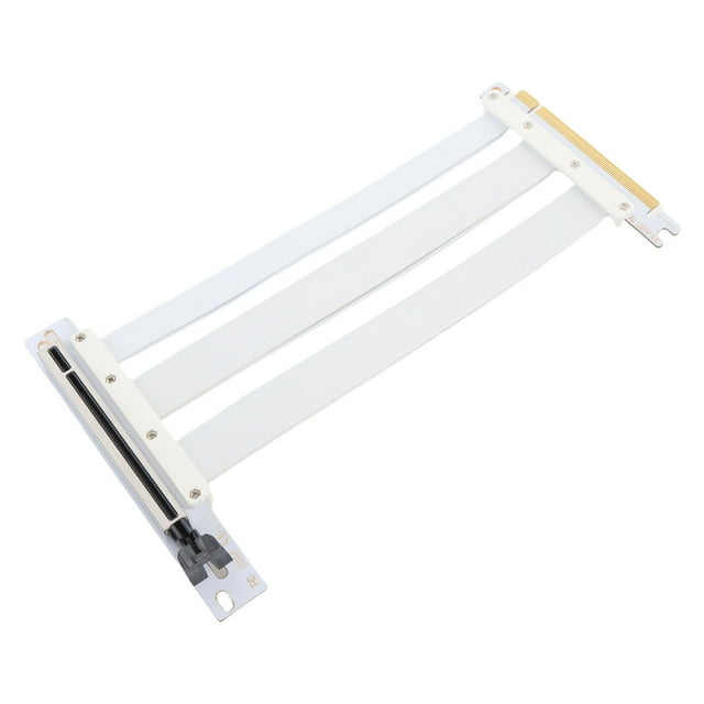 PCI E 4.0 X16 Riser Cable, 128Gbp GPU Extension, PCIE 16X Adapter, High Speed Flexible Suitable for Servers, PC Cases, Extensive Gaming