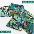 thumbnail image 3 of Toddler Boys Hawaiian Shirt Baby Boy Button Down Shirt Kids Short Sleeve Tops Beachwear Print Aloha Cotton T Shirts for 1-7 Years, 3 of 7