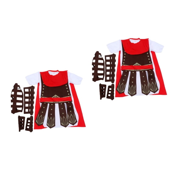 2pcs Premium Roman Soldier Costume for Men Cosplay Party Outfit