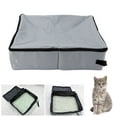 thumbnail image 4 of Portable Litter Box, Leak-Proof Collapsible Easy To Clean Travel Cat Litter Box  For Outside L, 4 of 8