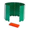 thumbnail image 2 of Protección contra el viento plegable para estufa de camping con bolsa de transporte y 10 placas. Verde, 2 of 9