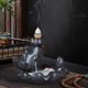 thumbnail image 5 of Quemador de incienso de reflujo fuente de cerámica soporte de incienso Ehuebsd de humo en cascada incensario de Aroma + 50 piezas conos de incienso decoración del hogar, 5 of 9