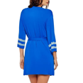 thumbnail image 2 of ICOLLECTION Comfy Modal Ultra Soft Day/ Night Robe w/ Contrast Lace Blue, 2 of 2