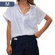 thumbnail image 4 of Qarigey Camisa de mujer Blusa informal para niñas con bolsillo Vacaciones en la playa Elegante Top de verano Accesorios de ropa estética Blanco M Type2 NO2 Qarigey AP010575-17, 4 of 6