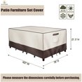 thumbnail image 3 of F&J Outdoors Waterproof Outdoor 7 Piece Patio Dining Furniture Cover, 3 of 6