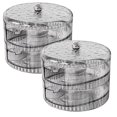 thumbnail image 1 of Oleegame 2PC Produce Storage Stackable Egg Dispensers And Storage | Refrigerator Automatic Rolling Egg Containers | Space Saving Refrigerator Storage Rolling Egg Dispensers And Arrangers Gray, 1 of 7