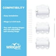 thumbnail image 4 of HAMPTON PRODUCTS-WRIGHT Self-Closing & Adjustable Hinge Kit 2-3/4 In., White V226WH, 4 of 4