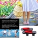 thumbnail image 4 of GOOHOCHY 1 par de zuecos, sandalias de plataforma de verano, chanclas, zapatillas casuales de dos dientes, talla 40, 24 cm, 7 EE. UU., 4,5 Reino Unido, 38 UE, 9,432 pulgadas (tira roja, madera negra), 4 of 8