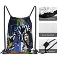 thumbnail image 5 of Beetlejuice Drawstring Backpack Lightweight Portable Sport Gym Sackpack Draw String Cinch Bags For Men Women, 5 of 9