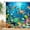Colorful, variant on Ocean Underwater World Shower Curtain Colorful Tropical Fishes Turtle Coral in The Deep Sea Home Décor Waterproof Fabric 72Lx36W Inch Blue Plastic Hooks