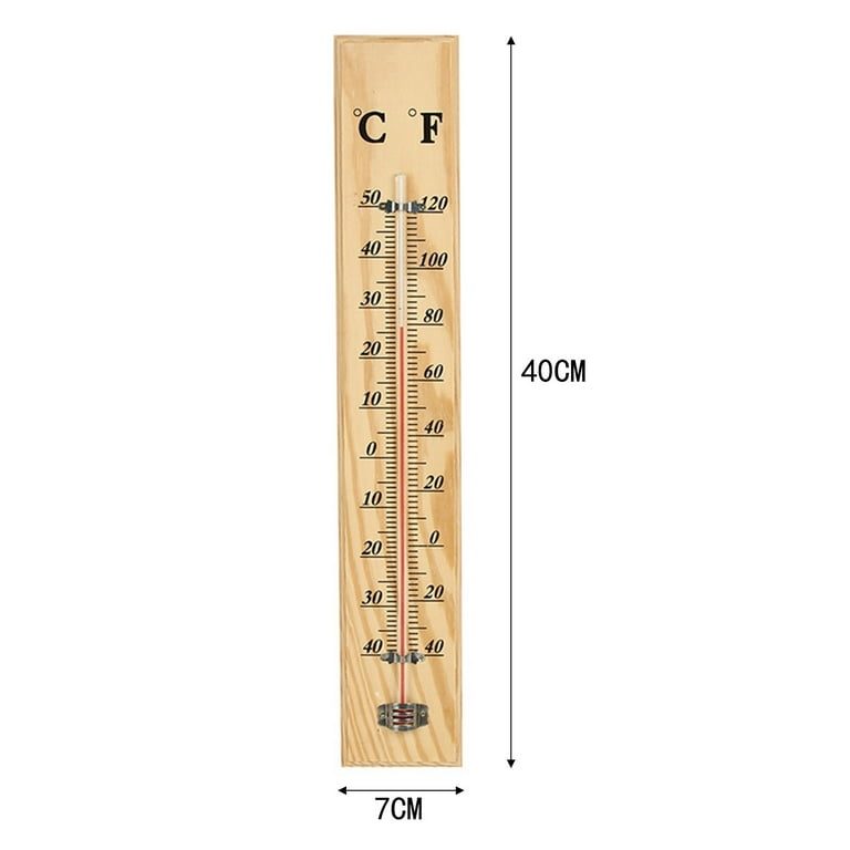 Wall Thermometer Wood For Room Temperature Meter