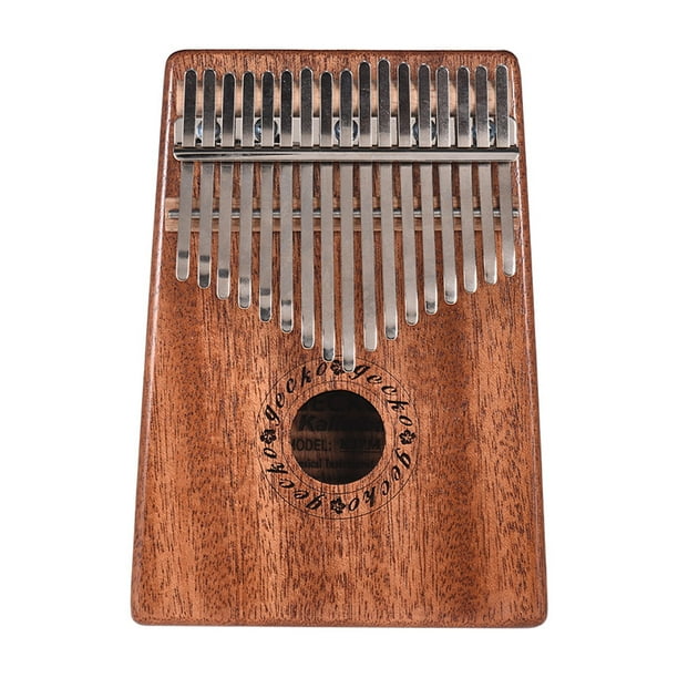 Hluru Professional Kalimba 34 Keys Black Walnut Tone Key B C Thumb
