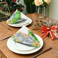 thumbnail image 3 of GZHJMY Cloth Napkin Green Truck Lamb Flower Kitchen Decor for Cocktail Gathering Party Holiday Everyday Use 4 Pack 20" × 20", 3 of 6