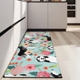 thumbnail image 4 of Husky and Pioneer Flower Kitchen Rug Mat,Kitchen Runner Rugs Non Skid Washable,Decorative Kitchen Floor Mats for Kitchen,Sink,Laundry,17"X47", 4 of 5