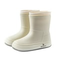 thumbnail image 4 of HAOTAGS Rain Boots for Women, Casual Waterproof Rainy Day Wear Shoes White 6, 4 of 4