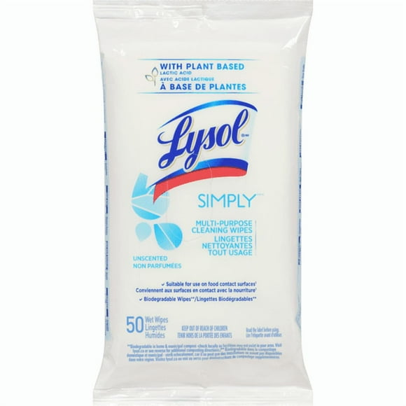 Simply Cleaning Wipes, Unscented