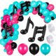 thumbnail image 1 of KAKOWELY 1 juego de globos con notas musicales para fiesta de cumpleaños, decoración con temática musical., 1 of 4