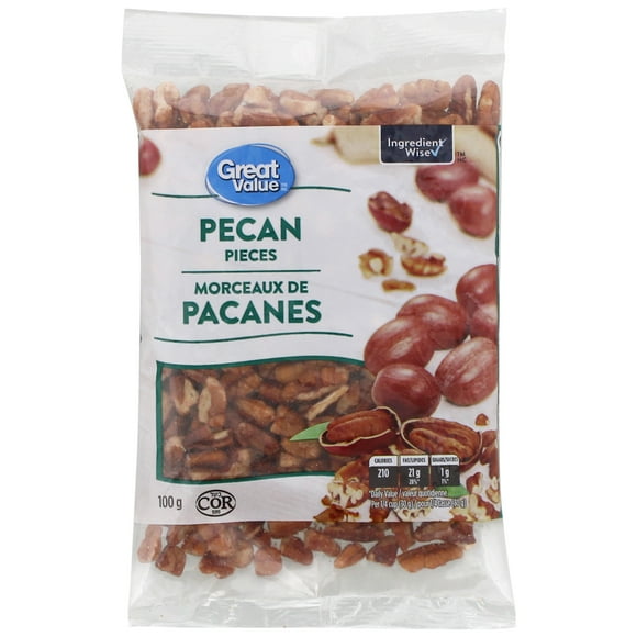 Morceaux de pacanes Great Value 100 g