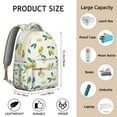 thumbnail image 6 of Lemon Pattern Backpack - Durable & Lightweight School Bookbag for High School & College, Spacious Campus Backpack with Padded Straps, Cute Gift, 6 of 6