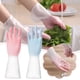 thumbnail image 2 of Ruifaya 1 par de guantes de limpieza para el hogar, guantes para lavar platos, guantes para lavar platos con agua caliente L6, 2 of 7