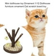 thumbnail image 5 of facefd Mini House Model Decoration Realistic DIY Accessory Furniture Adornment Room Decor 1/12 Scene Cat Scratching Post for Layout, 5 of 5