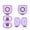 clear purple, variant on Transparent TPU Case for LinkBuds Clip WF-LC900 Shock-Resistant Protection Shell Headphones Sleeve with Hook