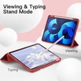 thumbnail image 7 of JETech Case for iPad Air 11-Inch M3/M2 (2025/2024), iPad Air 5/4 (2022/2020 5th/4th Generation 10.9-Inch) with Pencil Holder, Slim Tablet Cover with Soft TPU Back, Auto Wake/Sleep (Red), 7 of 7