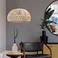 thumbnail image 3 of Pendant Lamp Shade Chandelier Paper Rope Woven Lampshade for Cafe Decoration Sunnimix Pantalla tejida, 3 of 8
