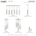 thumbnail image 6 of 46751-91 Livex Lighting Ardmore - 1 Light Pendant in Mid Century Modern Style - 5.13 Inches wide by 16.5 Inches high-Brushed Nickel Finish, 6 of 7
