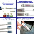 Travel Toothbrush Kit, Refilllable Mini Tubes, Universal Filling