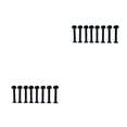 thumbnail image 1 of Advancent Paquete de 8 tornillos para monopatín, reparación de tornillos extraíbles para Longboard, repuesto para el hogar, accesorios Negro 25 mm 2Conjunto, 1 of 6