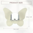 thumbnail image 6 of Unique Bargains Cute Wall Mounted Toothbrush Holder Wall Toothbrush Holder for Bathrooms Beige 4.33"x3.35", 6 of 6