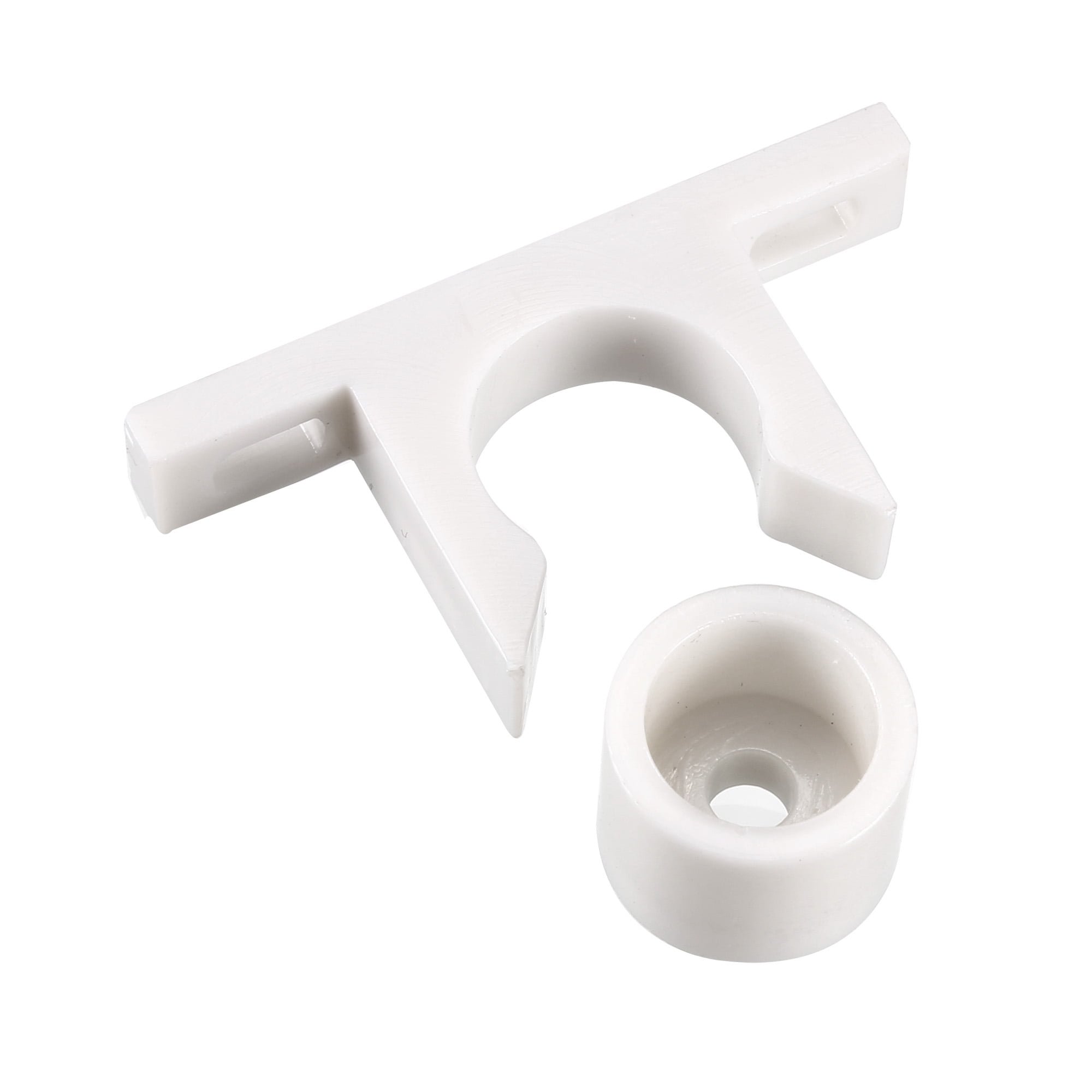 Furniture Door Single Roller Catch ABS Plastic White 10 Pcs